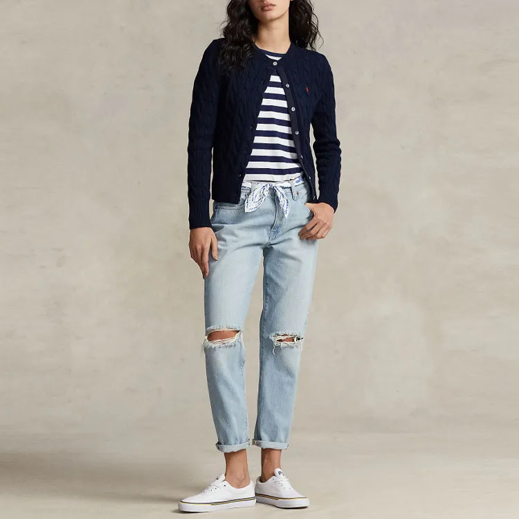 Polo Ralph Lauren Long Sleeve Cardigan Hunter Navy-2
