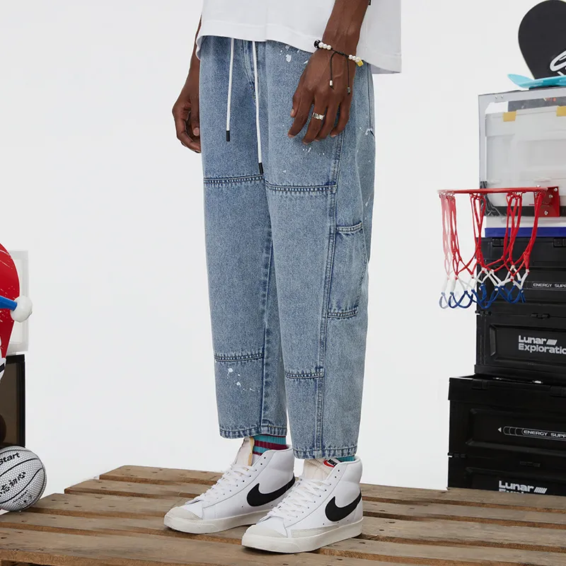 JRs Tapered Pants Jeans Unisex Light Blue-3