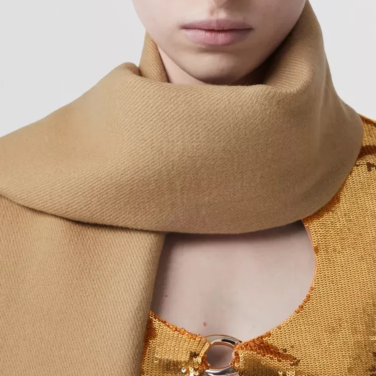 Burberry Knit Scarves Women's Camel-3