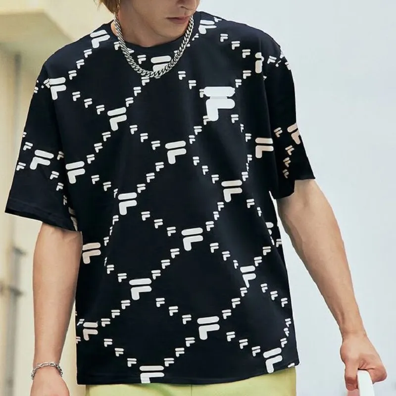 FILA FUSION T Shirt Unisex Black-1