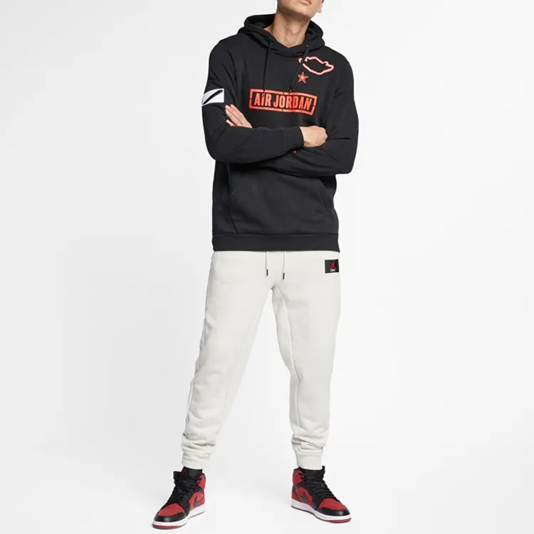 Jordan Sweatshirts Men Black-4