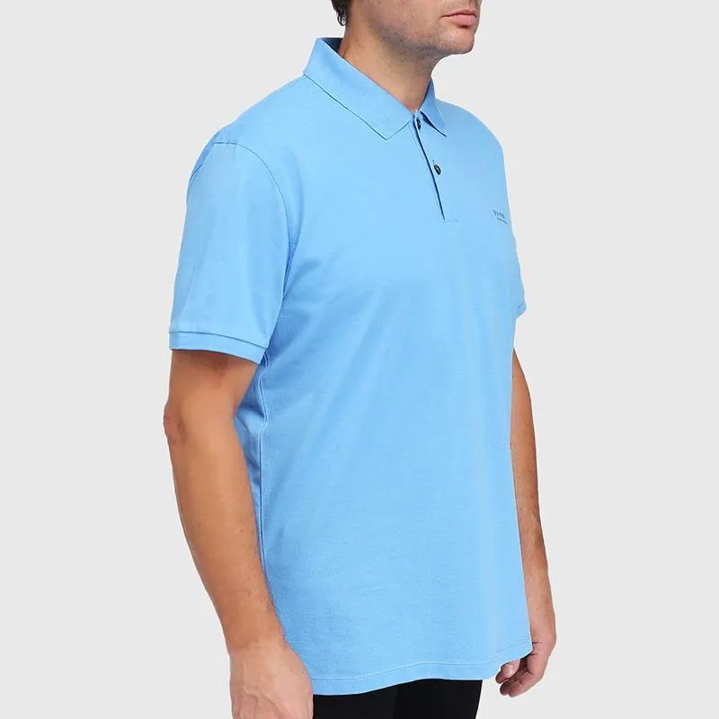 HUGO BOSS Polo Shirts Men Sky Blue-2