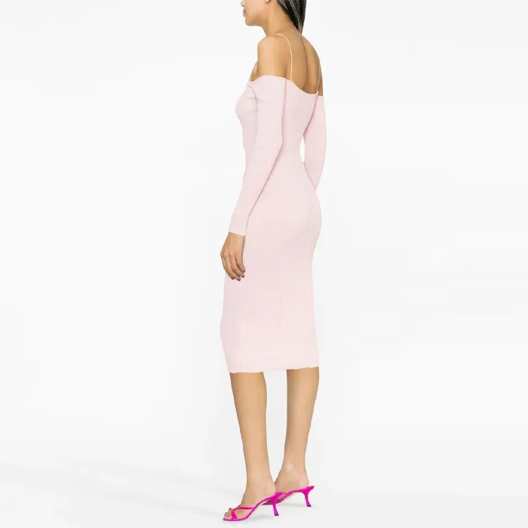 Blumarine Long-Sleeved Dresses Women's Pink-3