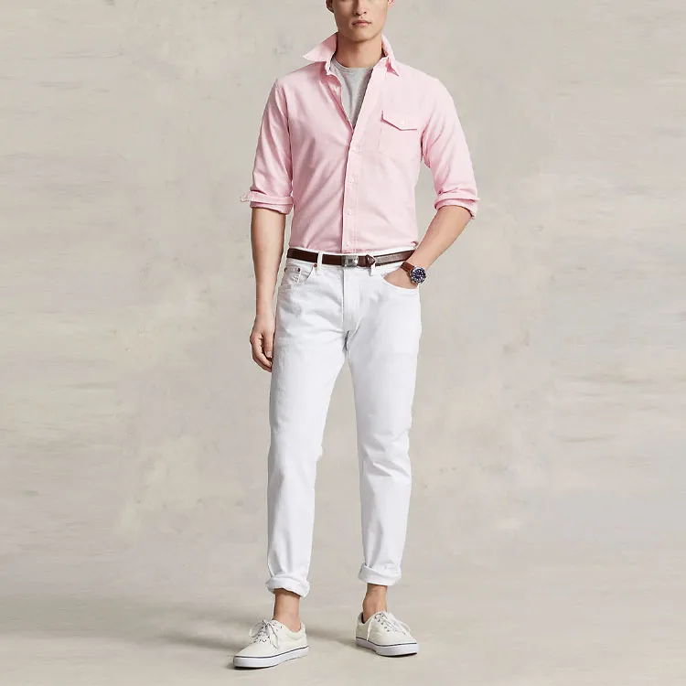 Polo Ralph Lauren Shirts Unisex Pink-1
