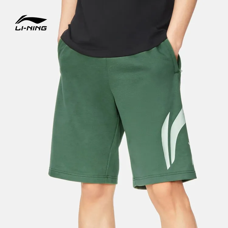 LINING Sports Fashion Collection Casual Shorts Men Mist Pine Green-2