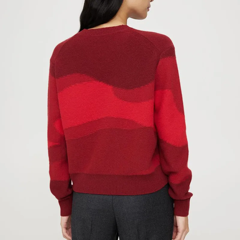 THEORY Chinese New Year SS23 Cashmere Sweaters Women's Red-3