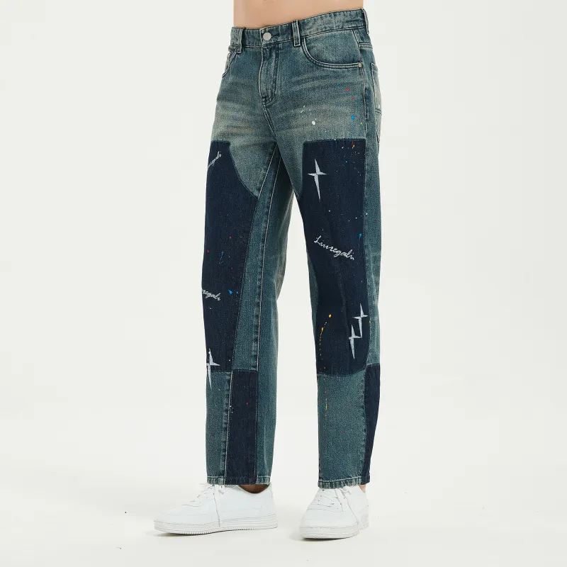 LIUREGALI Jeans Men Blue-4