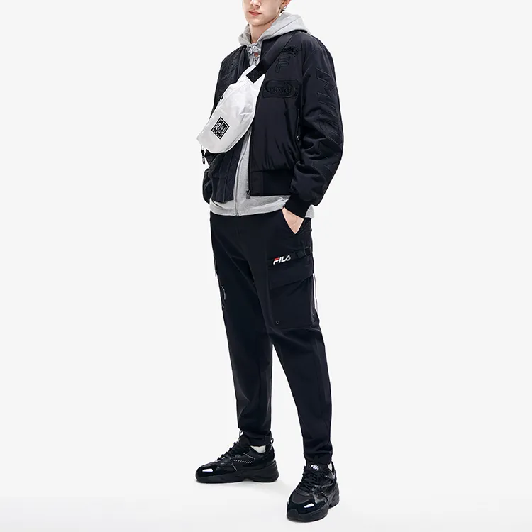 FILA Puffer Jacket Winter Men's Jet Black-5