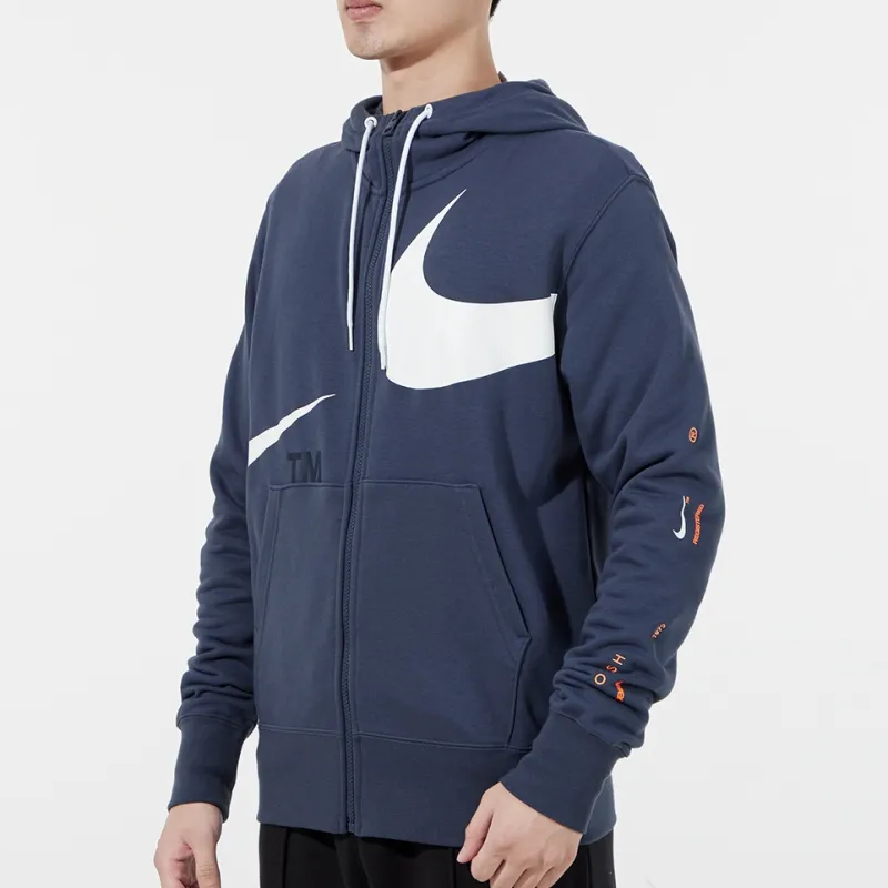 Nike Jackets Men Navy Blue-3