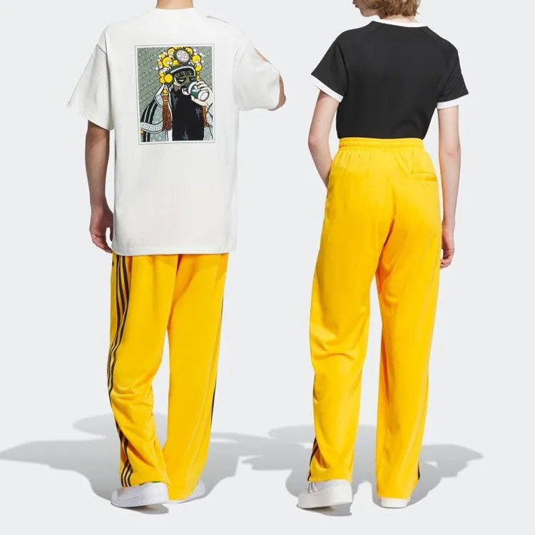Adidas Originals BECKENBAUER Knitted Sweatpants Unisex Yellow-2