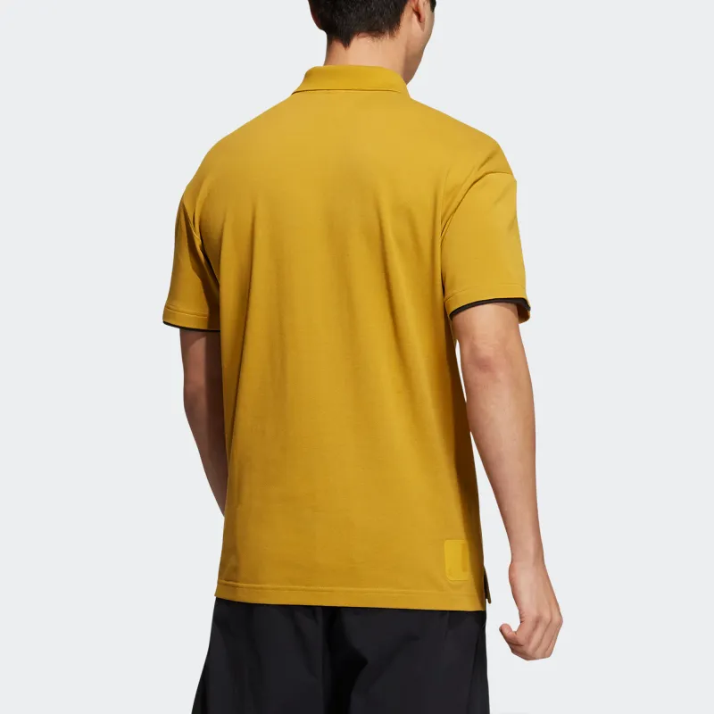 Adidas Polo Shirts Men Gold-2