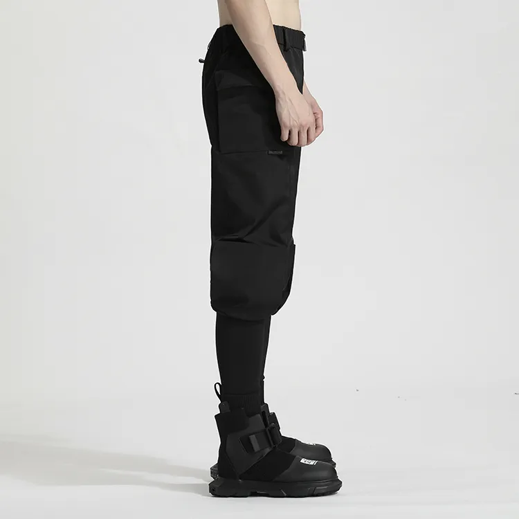 NORVINCY Versatile Pure White Cleanfit Cargo Pants Unisex-4