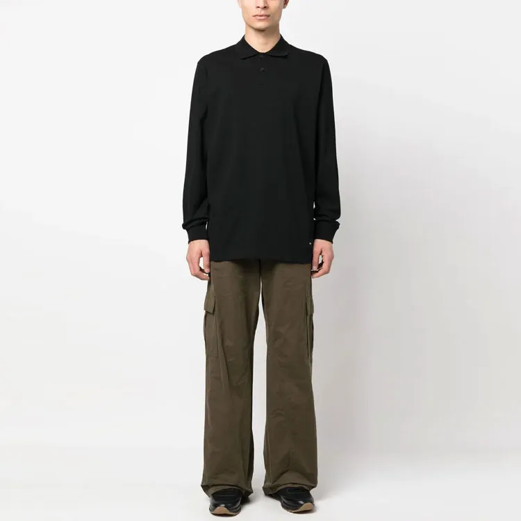 Y 3 Polo Shirts Men Black-1