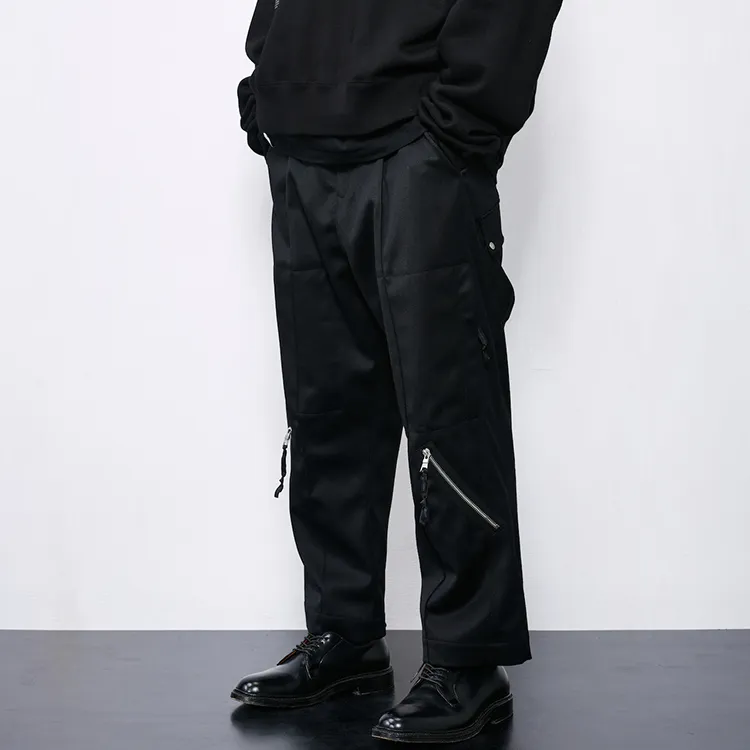 ATTEMPT Casual Pants Unisex Black-4