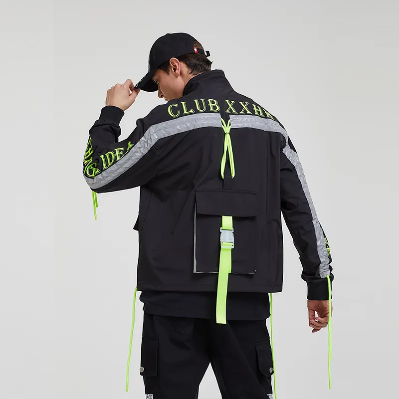 Clubxxhh Loose Fit Jacket Unisex Black-5