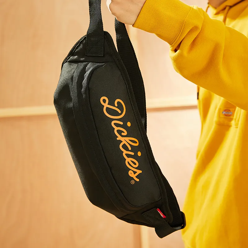 Dickies Polyester Fanny Pack Crossbody Bag Sling Bag Regular Unisex Black-4