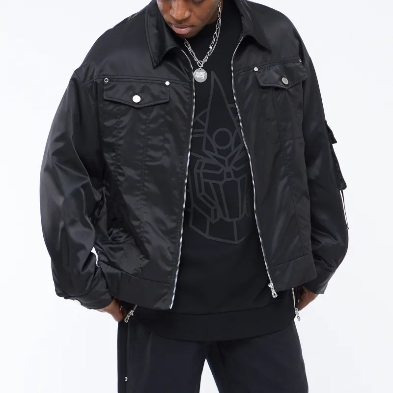 FANBIOU FW21 Loose Fit Jacket Unisex Black-6