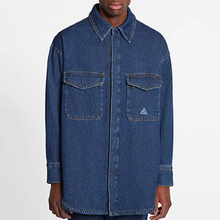 Lanvin Denim Jackets Men Blue-2