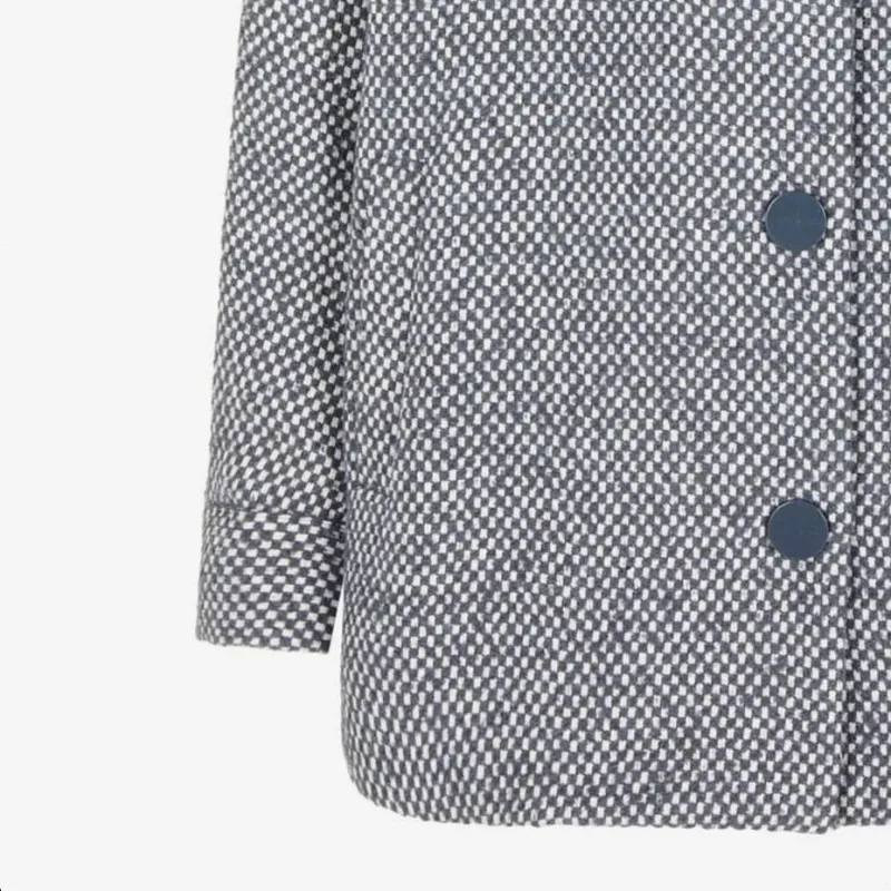 ARMANI EXCHANGE Coats Women's Blue Gray-5