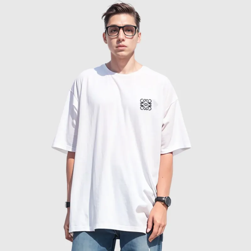 LOEWE Anagram Cotton T shirt-3