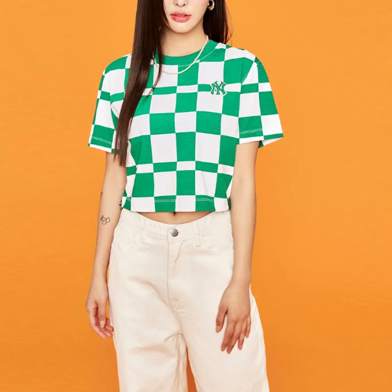 MLB Crop Tops Women's Dark Green-4