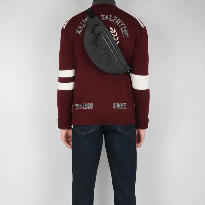 Valentino VLTN Polyester Fanny Pack Regular Men's Gray-3