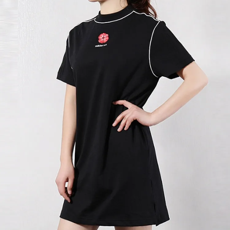 Adidas Neo Short Sleeved Dresses Women's Black-4