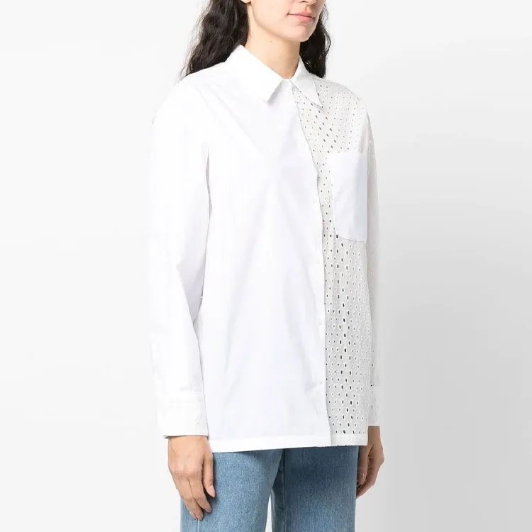 KENZO Broderie Anglaise Long Sleeved Shirt-3