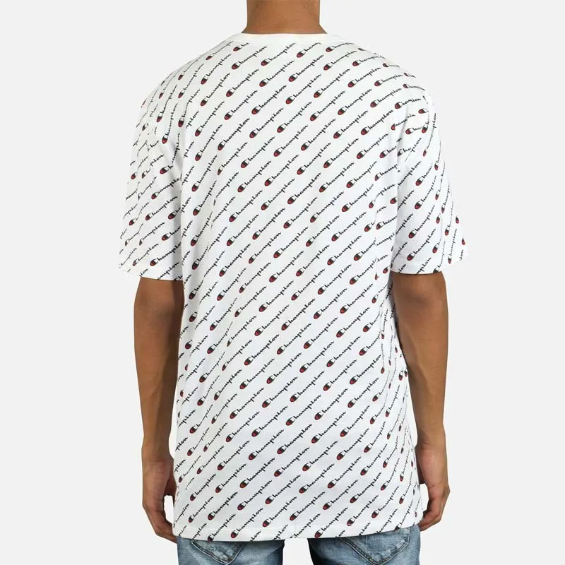 Champion Straight T Shirt US Version Unisex White-2
