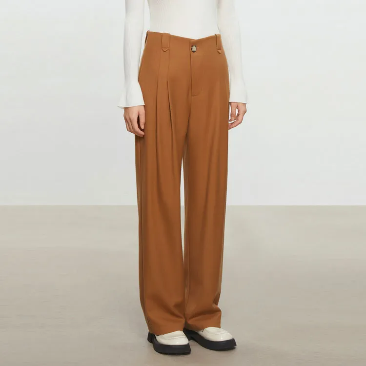 THE SEA LIFE Straight Pants Women's Tea Brown-2