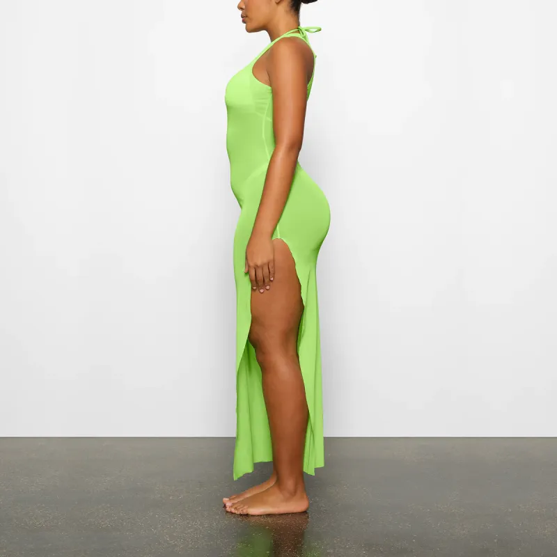Skims Slip Dresses Women's Green-3
