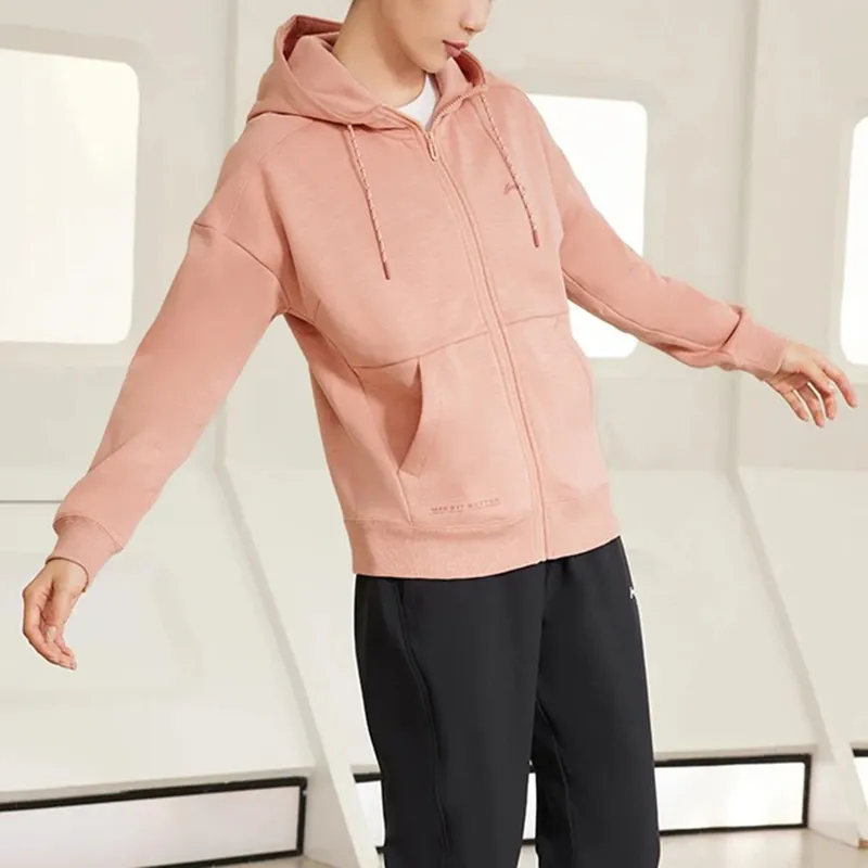 LiNing Sweatshirt Women's Candy Coffee-2