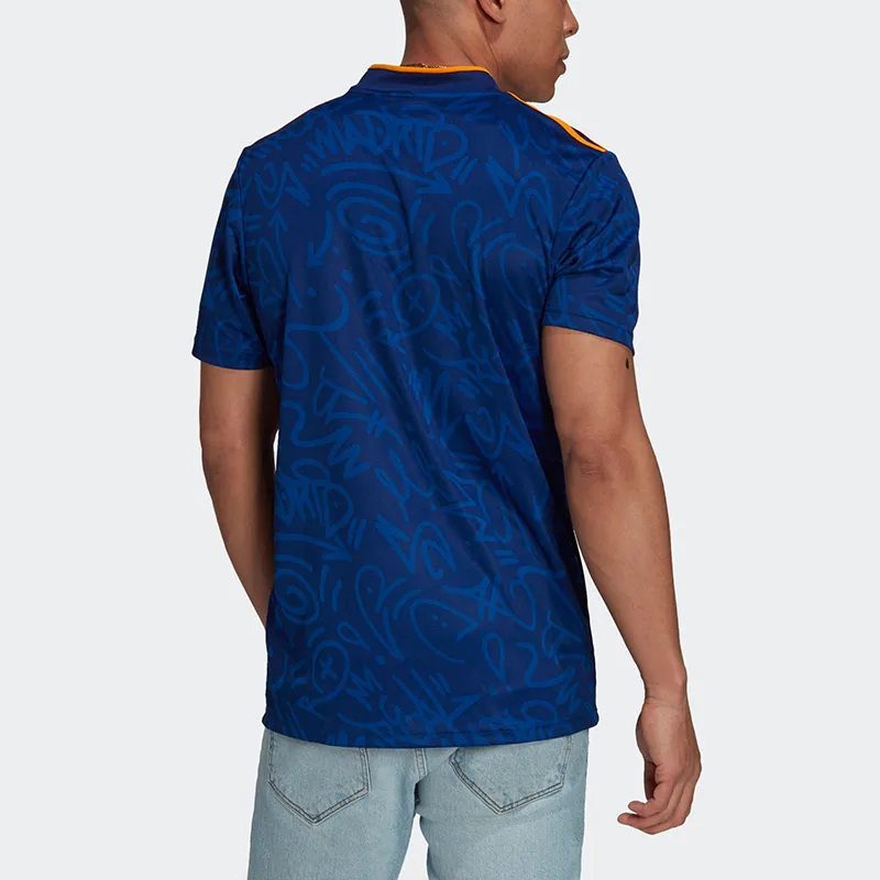 Adidas Soccer Jersey Men's Blue-4