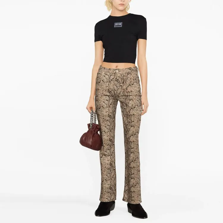VERSACE JEANS COUTURE Logo-patch Cotton Crop Top-1