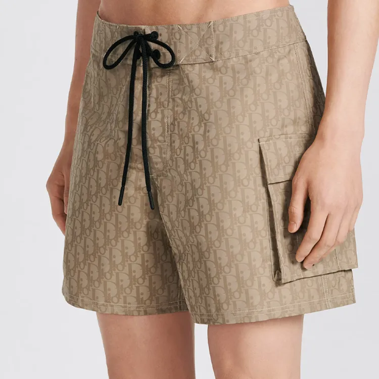 DIOR FW23 Swimming Shorts Men's Beige-5