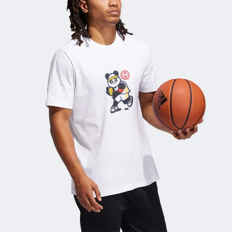 Adidas T Shirts Men White-3