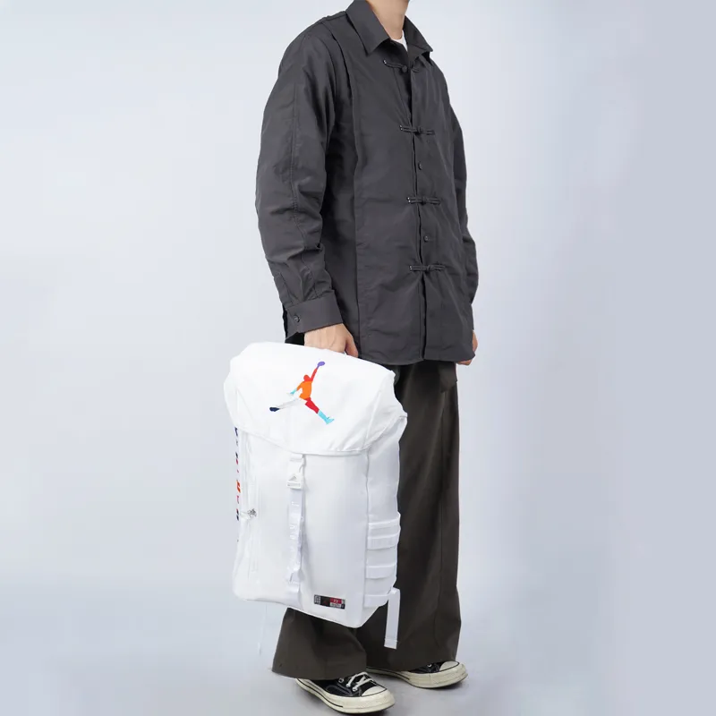 Jordan Polyester Basketball Bag Backpack Regular Unisex White-5