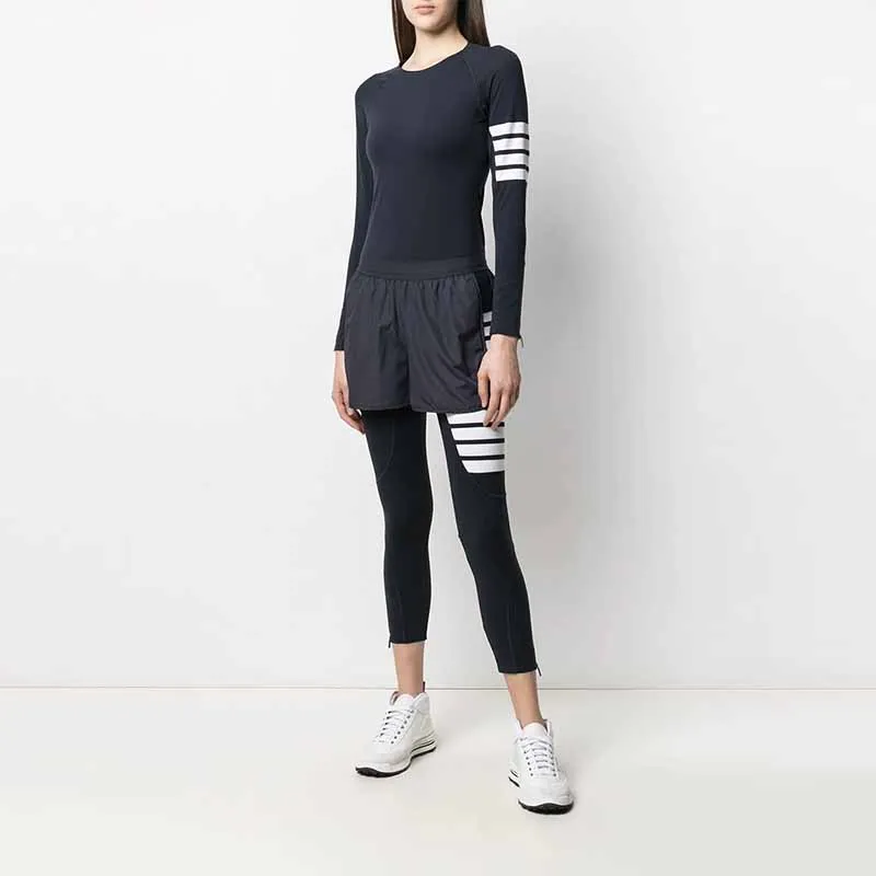 THOM BROWNE 4 Bar Compression Leggings-2