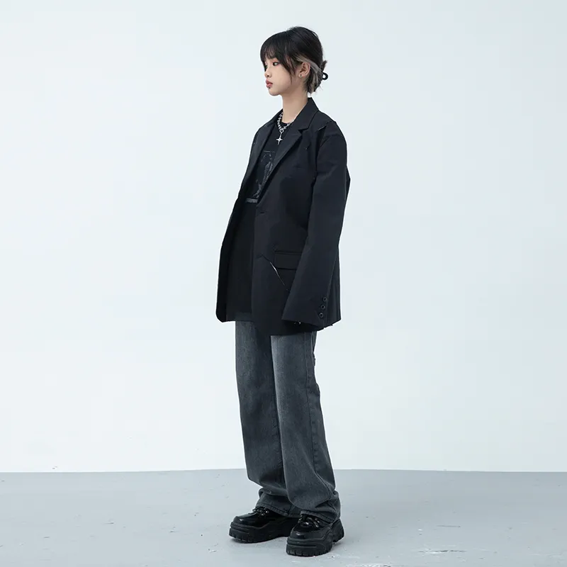 XINYINSU Business Suit Unisex Black-5