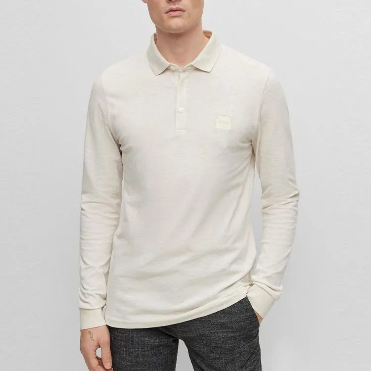 HUGO BOSS Polo Shirts Men Light Beige-2