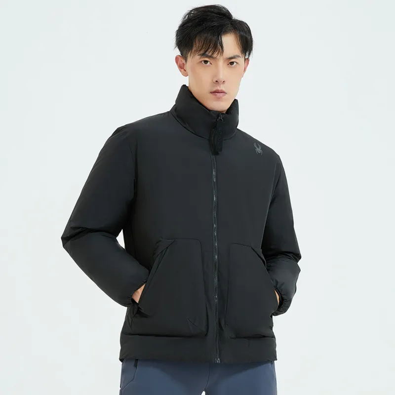 SPYDER Solid Color Stand Collar Down Jacket Men's-2