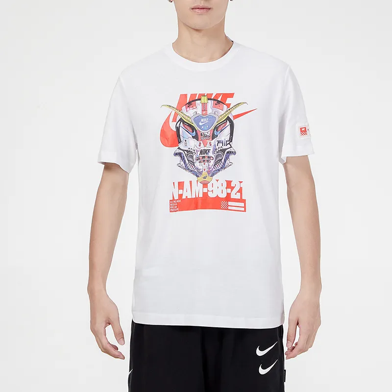 Nike T Shirts Men White-2