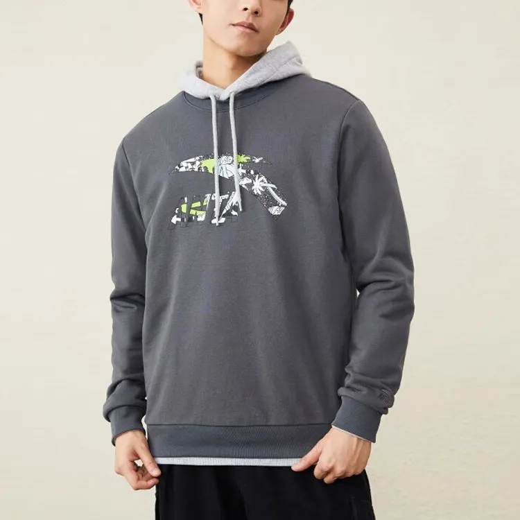 ANTA Sports Life Collection Sweatshirts Unisex Castle Gray-2