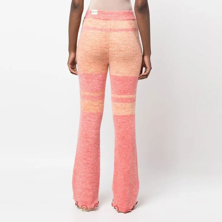 ANDERSSON BELL Stripe print Knitted Trousers-1