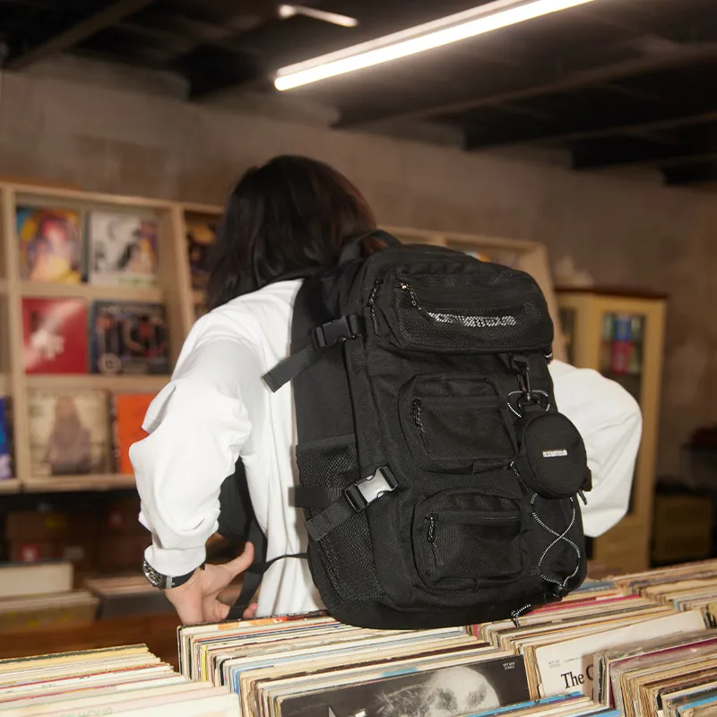 MostwantedLab Polyester 3 in 1 Combo Bag Backpack Regular Unisex Black-5