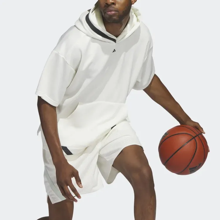 Adidas Free Shipping With AdiClub Adidas Basketball Select Short Sleeve Hoodie-3