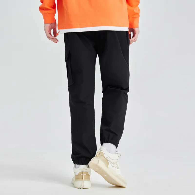 Erke Jogger Casual Pants Men's Jet Black-3