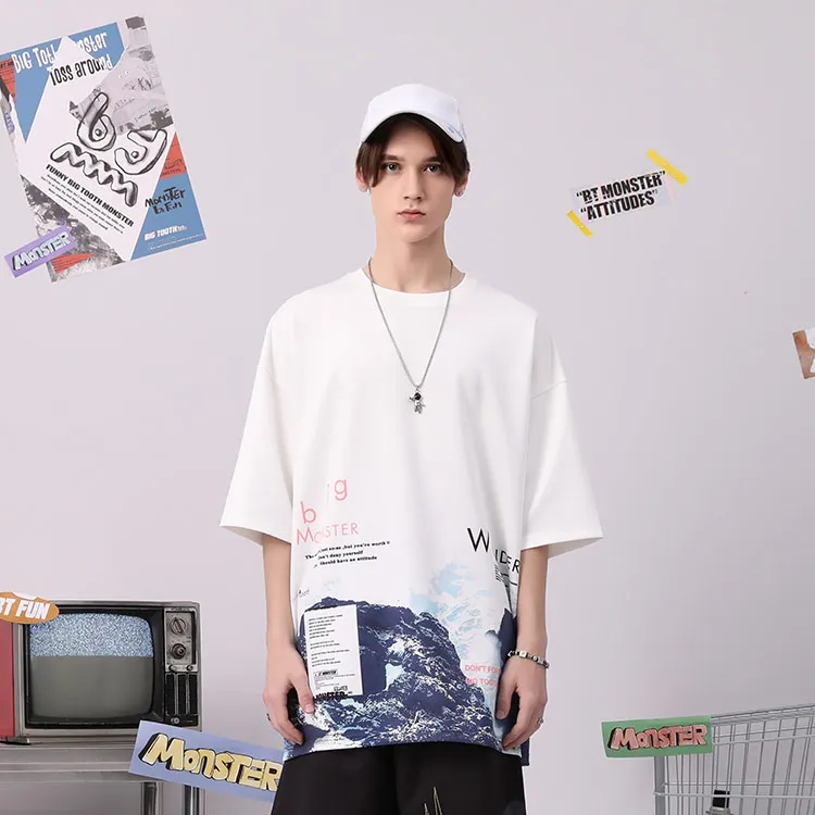 Bt Elbow-Length Sleeved T-Shirt Unisex White-2