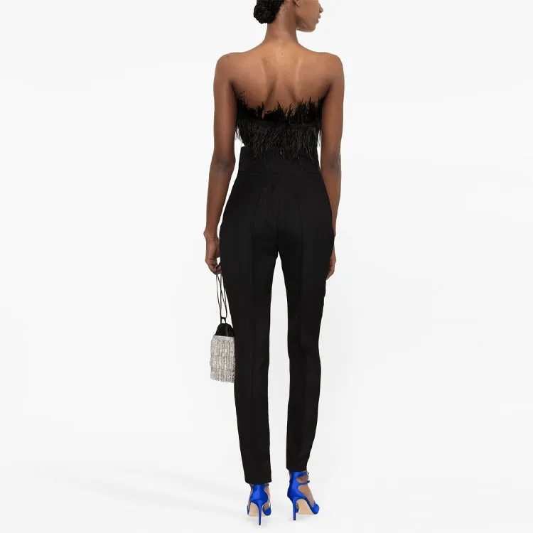 Alexandre Vauthier Knitted Sweatpants Women's Black-2