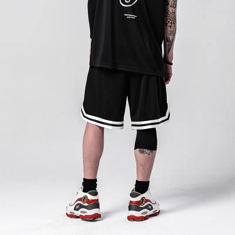 AI3 Basketball Shorts Unisex Black-3
